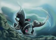 Lumineon swims around the Cobalt Coastlands (Image via Pewfox1/Twitter)